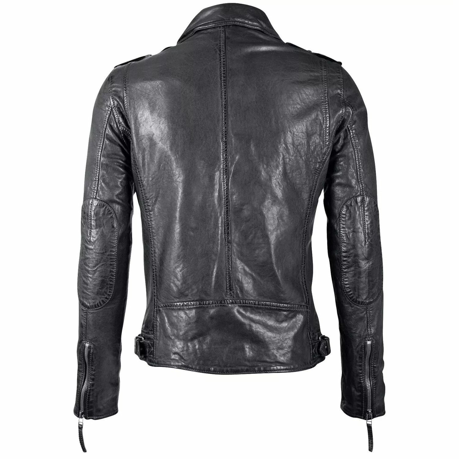 Geaca de Piele Barbati Gipsy Antracit GMMalic – Black Friday