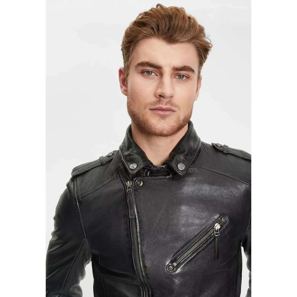 Geaca de Piele Barbati Gipsy Antracit GMMalic S22 SF STUV Geaca de Piele Barbati Gipsy Antracit GMMalic S22 SF STUV - readytowear.ro