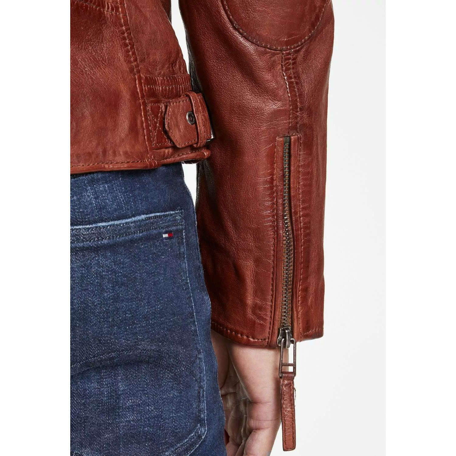 Geaca de Piele Barbati Gipsy Coniac GMMalic S22 SF STUV – Black Friday