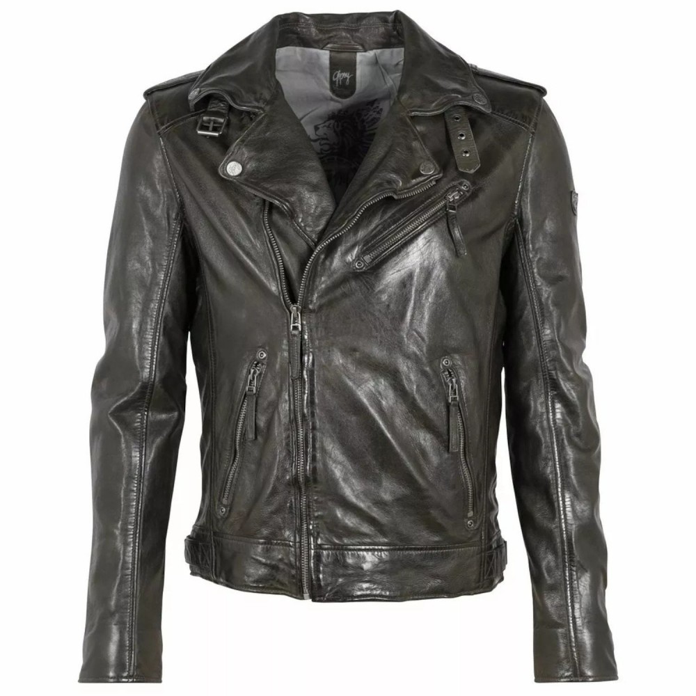 Geaca de Piele Barbati Gipsy Olive GMMalic Geaca de Piele Barbati Gipsy Olive GMMalic - readytowear.ro