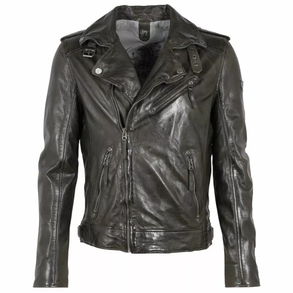 Geaca de Piele Barbati Gipsy Olive GMMalic S22 SF STUV – Black Friday — fotografia 1