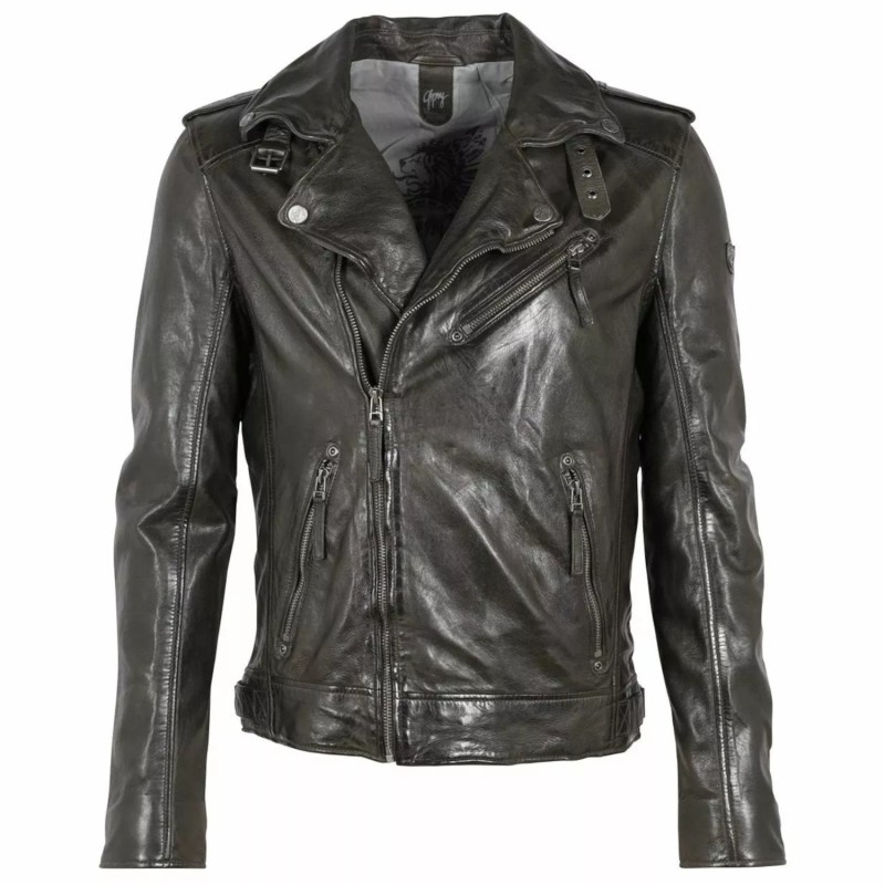 Geaca de Piele Barbati Gipsy Olive GMMalic – IMBRACAMINTE