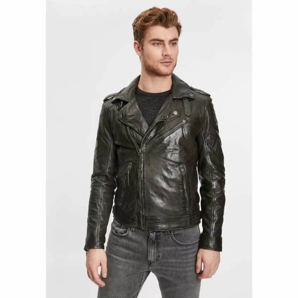 Geaca de Piele Barbati Gipsy Olive GMMalic S22 SF STUV – Black Friday — fotografia 4