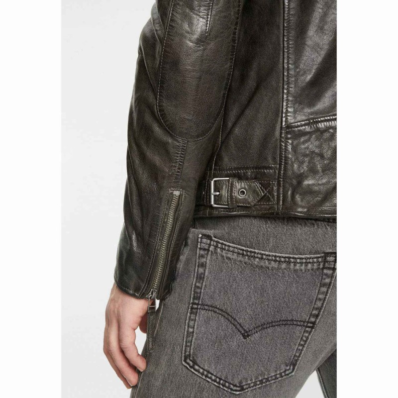 Geaca de Piele Barbati Gipsy Olive GMMalic – IMBRACAMINTE