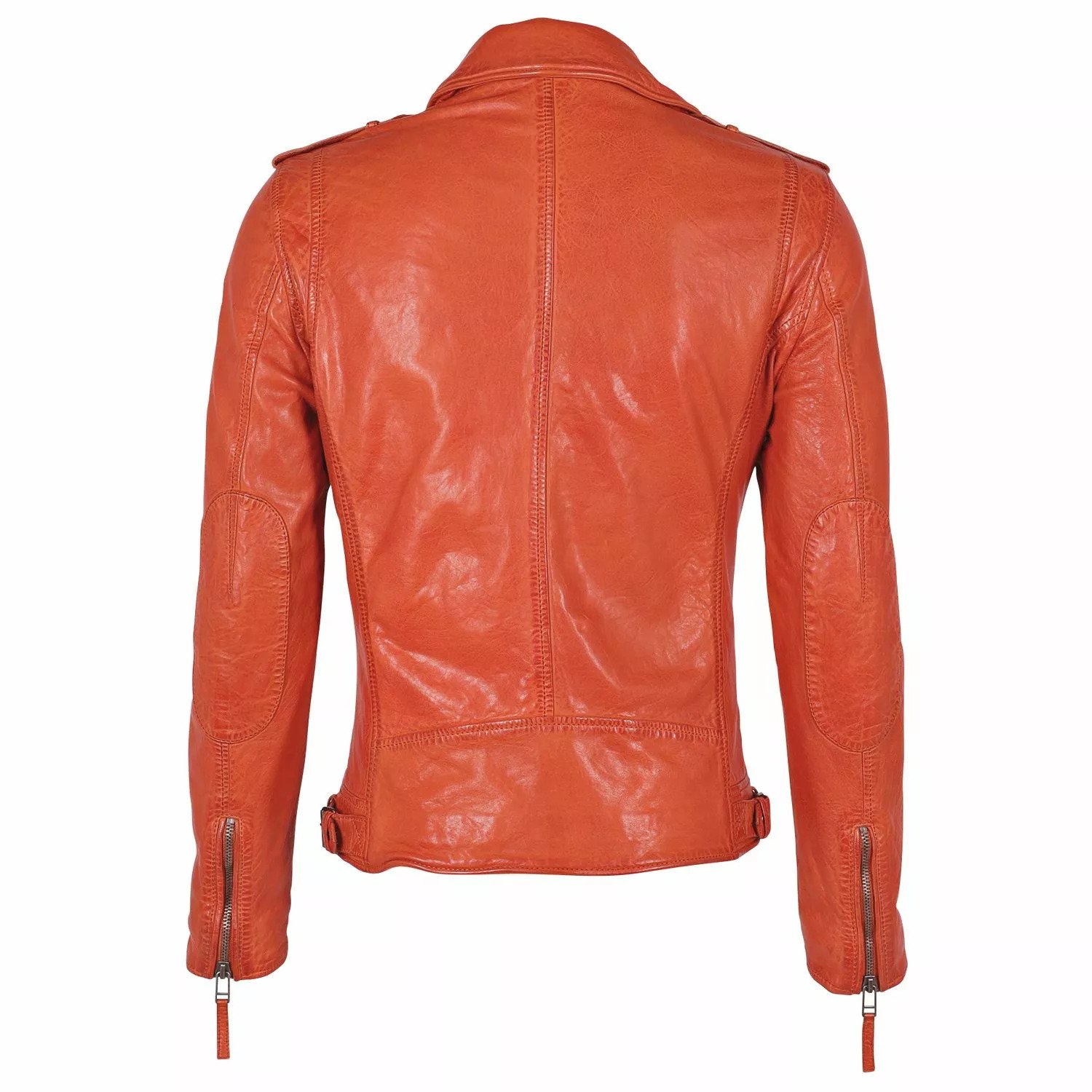 Geaca de Piele Barbati Gipsy Portocalie GMMalic S22 SF STUV – IMBRACAMINTE