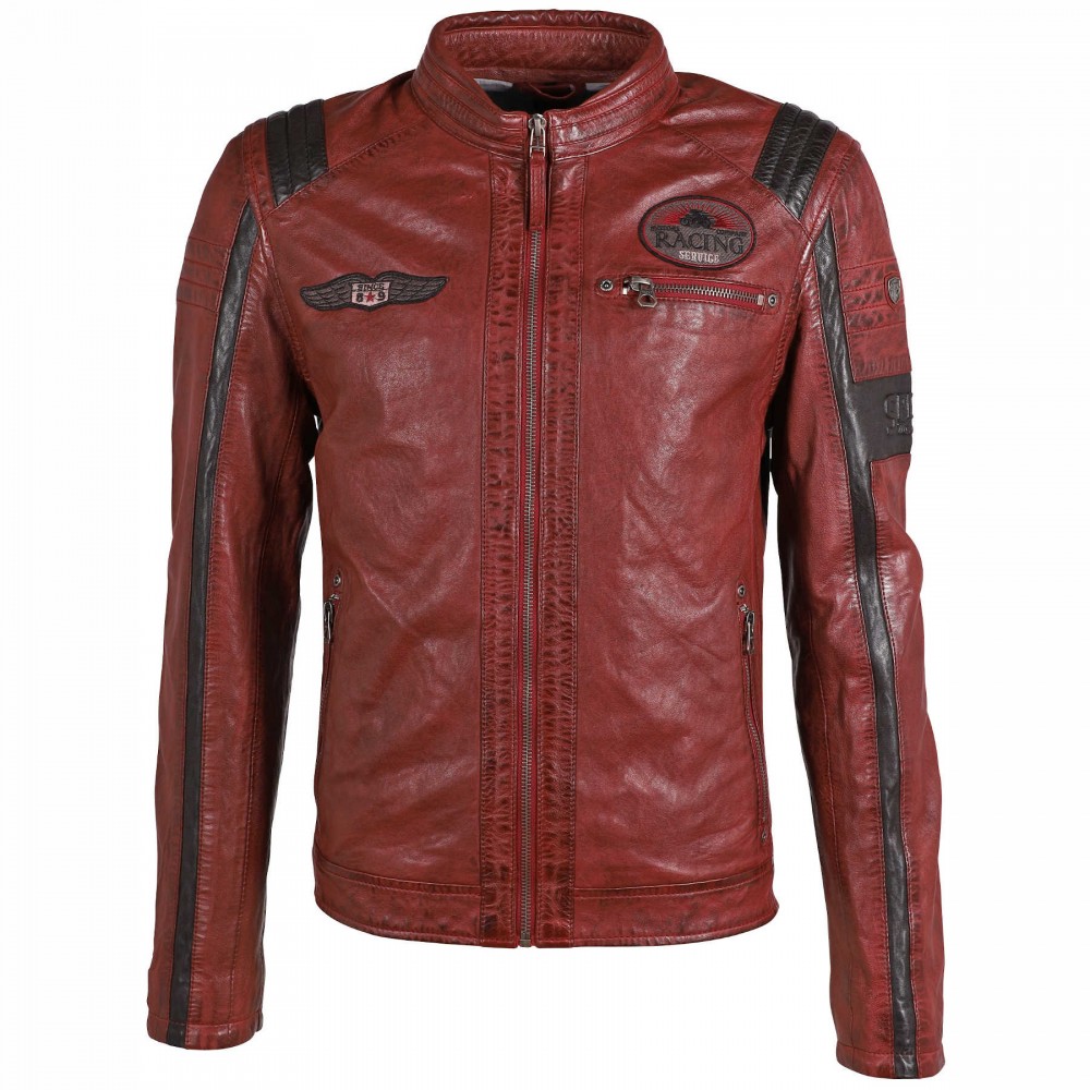 Geaca de Piele Barbati Gipsy Visinie GMMedric SF LASANV Geaca de Piele Barbati Gipsy Visinie GMMedric SF LASANV - readytowear