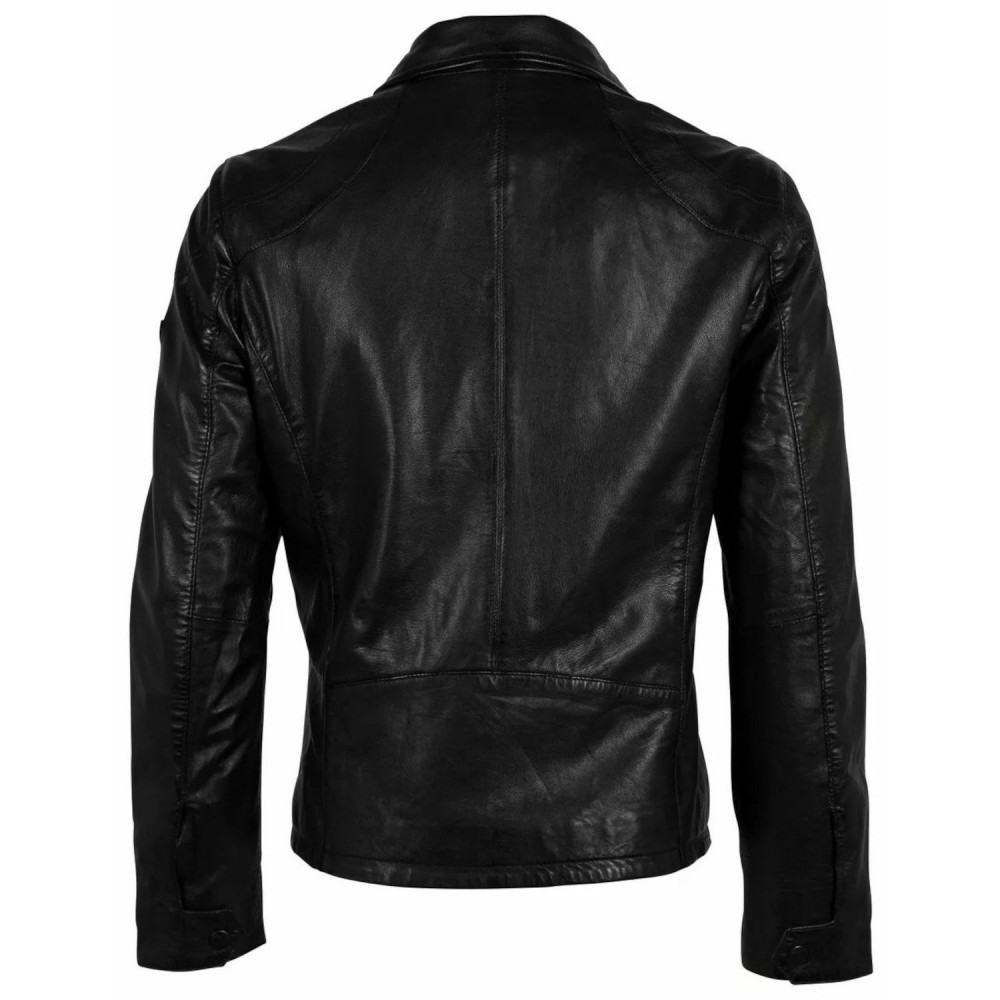 Geaca de Piele Barbati Gipsy Neagra GMMelvin Geaca de Piele Barbati Gipsy Neagra GMMelvin - readytowear.ro
