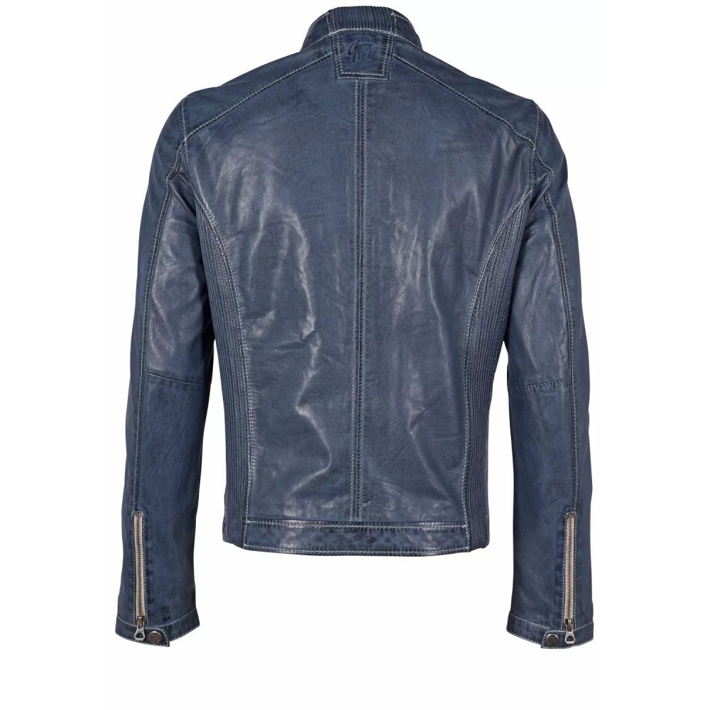 Geaca de Piele Barbati Gipsy Albastru Denim GMMenny S22 LAHOV Geaca de Piele Barbati Gipsy Albastru Denim GMMenny S22 LAHOV - readytowear.ro