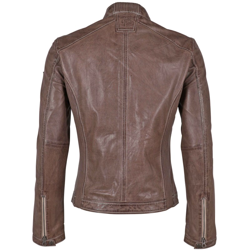 Geaca de Piele Barbati Gipsy Maro Inchis GMMenny S22 LAHOV – IMBRACAMINTE