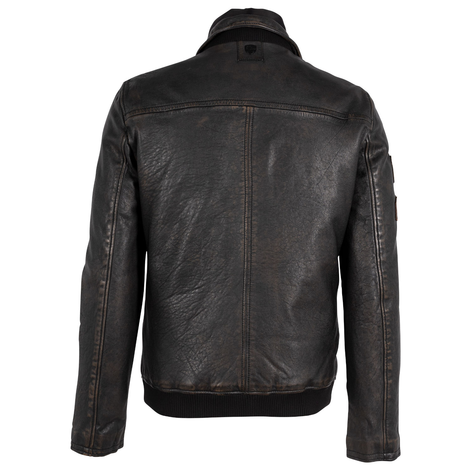 Geaca de Piele Barbati Gipsy Negru/Bej GMMountan – IMBRACAMINTE