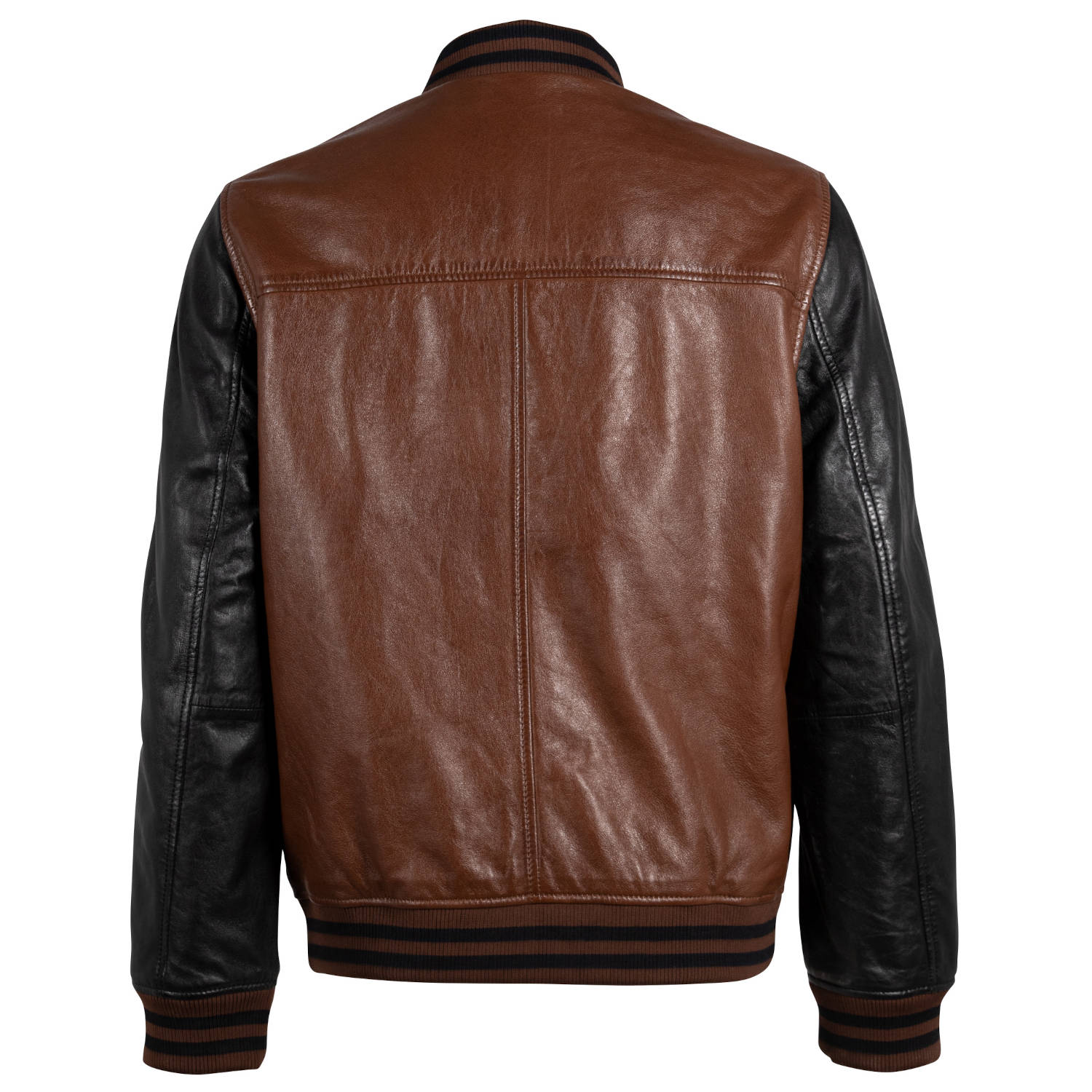 Geaca de Piele Barbati Gipsy Coniac Inchis/Negru GMMuno – Black Friday