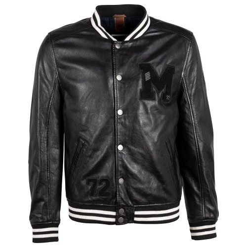 Geaca de Piele Barbati Gipsy Negru/Negru GMMuno