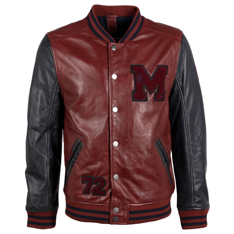 Geaca de Piele Barbati Gipsy Visiniu/Bleumarin GMMuno – Black Friday Geaca de Piele Barbati Gipsy Visiniu/Bleumarin GMMuno – Black Friday