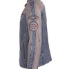 Geaca de Piele Barbati Gipsy Albastru/Gri Argintiu GMMylow LARIV geci de piele - readytowear.ro