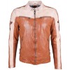 Geaca de Piele Barbati Gipsy Coniac/Bej GMMylow LARIV - readytowear