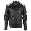 Geaca de Piele Barbati Gipsy Negru/Alb GMMyron LTAV Geaca de Piele Barbati Gipsy Negru/Alb GMMyron LTAV - readytowear.ro