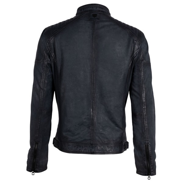 Geaca de Piele Barbati Gipsy Bleumarin/Gri GMNatico – Black Friday — fotografia 4