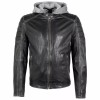 Geaca de Piele Barbati Gipsy Negru/Gri GMOrmey Geaca de Piele Barbati Gipsy Negru/Gri GMOrmey - readytowear.ro