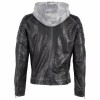 Geaca de Piele Barbati Gipsy Negru/Gri GMOrmey – Black Friday
