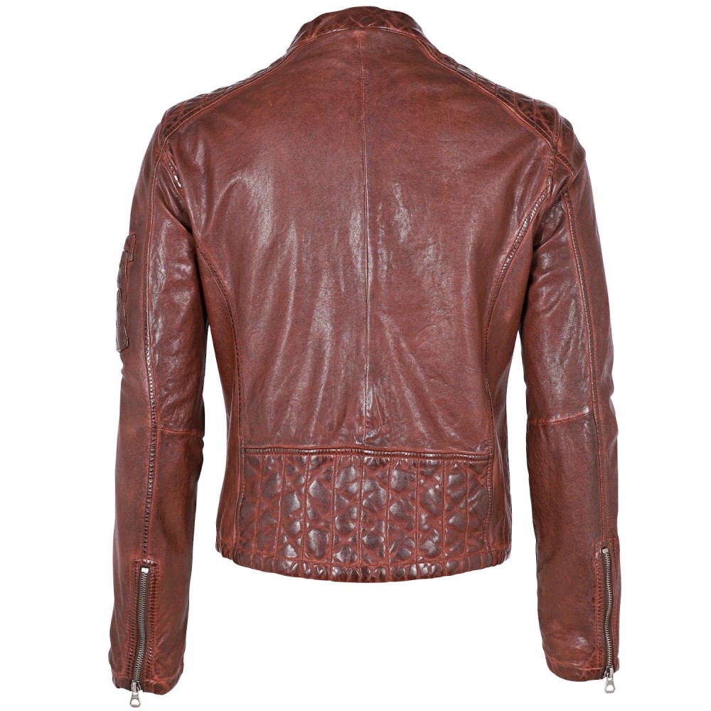 Geaca de Piele Barbati Gipsy Castanie GMPidger LGAWV Geaca de Piele Barbati Gipsy Castanie GMPidger LGAWV - readytowear.ro