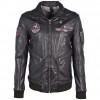 Geaca de Piele Barbati Gipsy Neagra GMPiper S22 STUV geci de piele - readytowear.ro