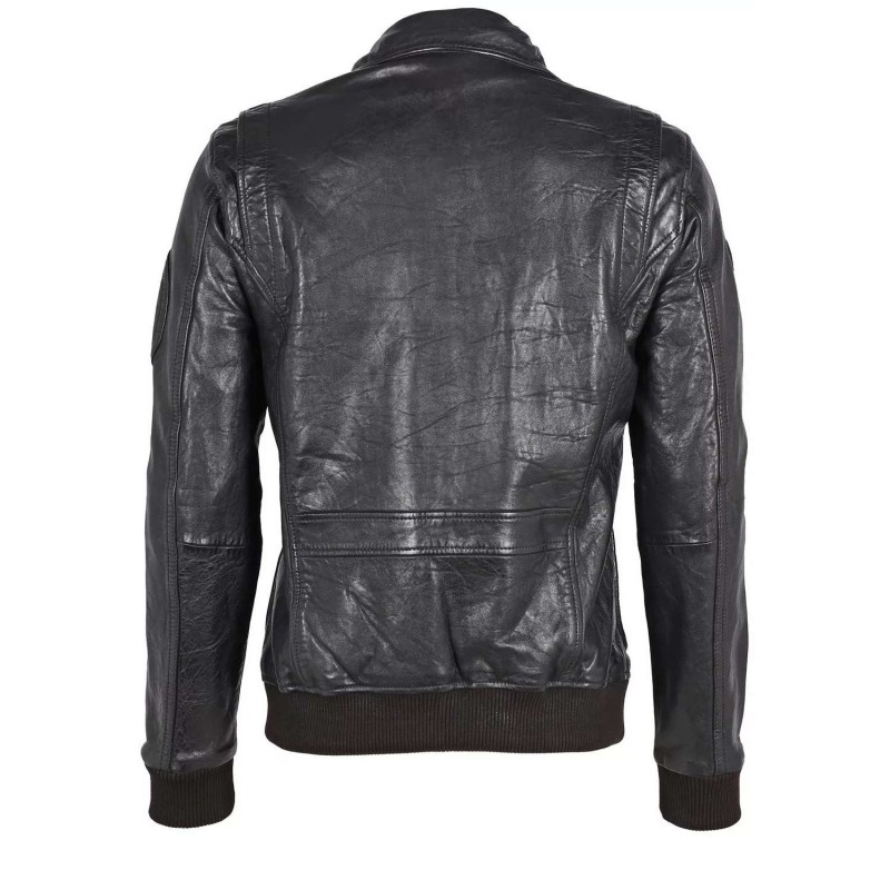 Geaca de Piele Barbati Gipsy Neagra GMPiper S22 STUV – IMBRACAMINTE