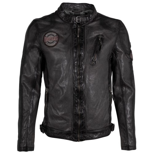 Geaca de Piele Barbati Gipsy Gri GMRakva