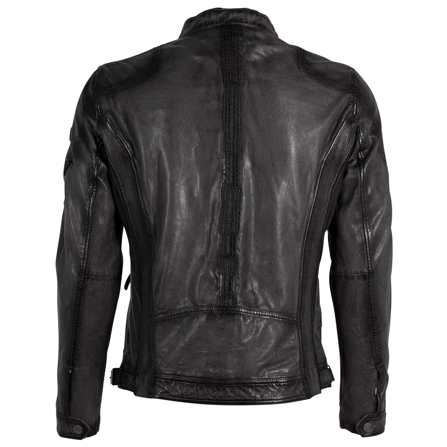 Geaca de Piele Barbati Gipsy Gri GMRakva – Black Friday