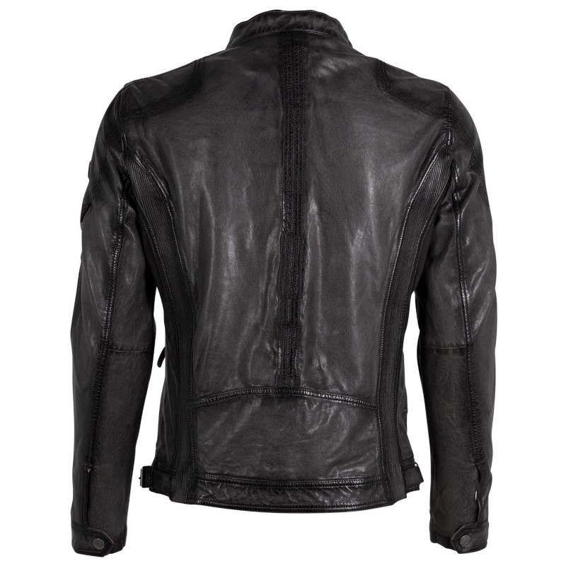 Geaca de Piele Barbati Gipsy Gri GMRakva – IMBRACAMINTE