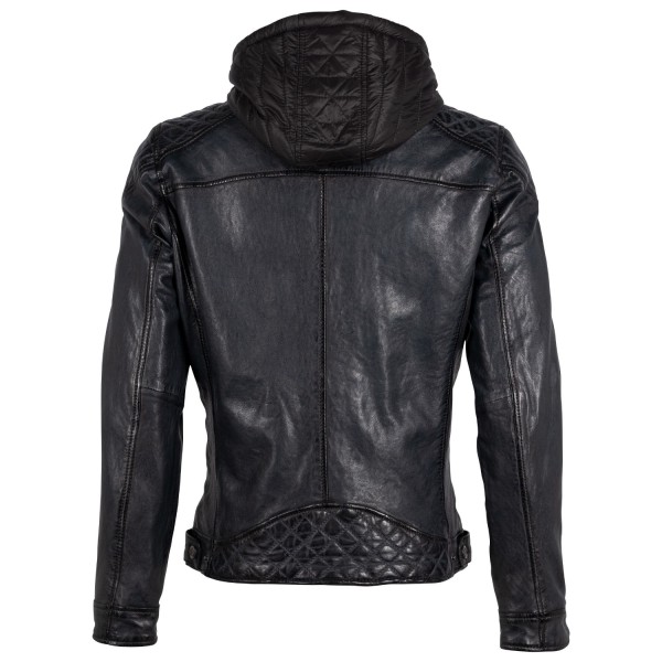Geaca de Piele Barbati Gipsy Bleumarin Inchis GMRao – Black Friday — fotografia 2