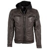Geaca de Piele Barbati Gipsy Gri GMRao – IMBRACAMINTE