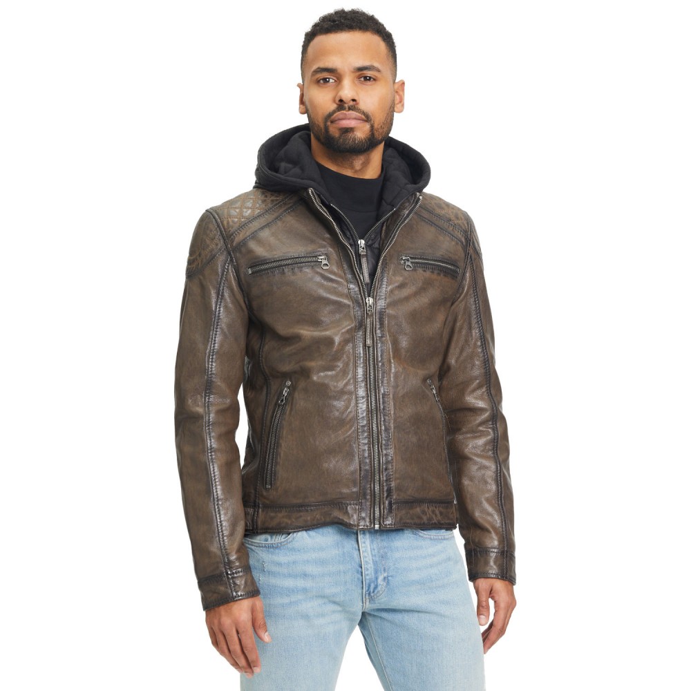 Geaca de Piele Barbati Gipsy Maro GMRao Geaca de Piele Barbati Gipsy Maro GMRao - readytowear.ro