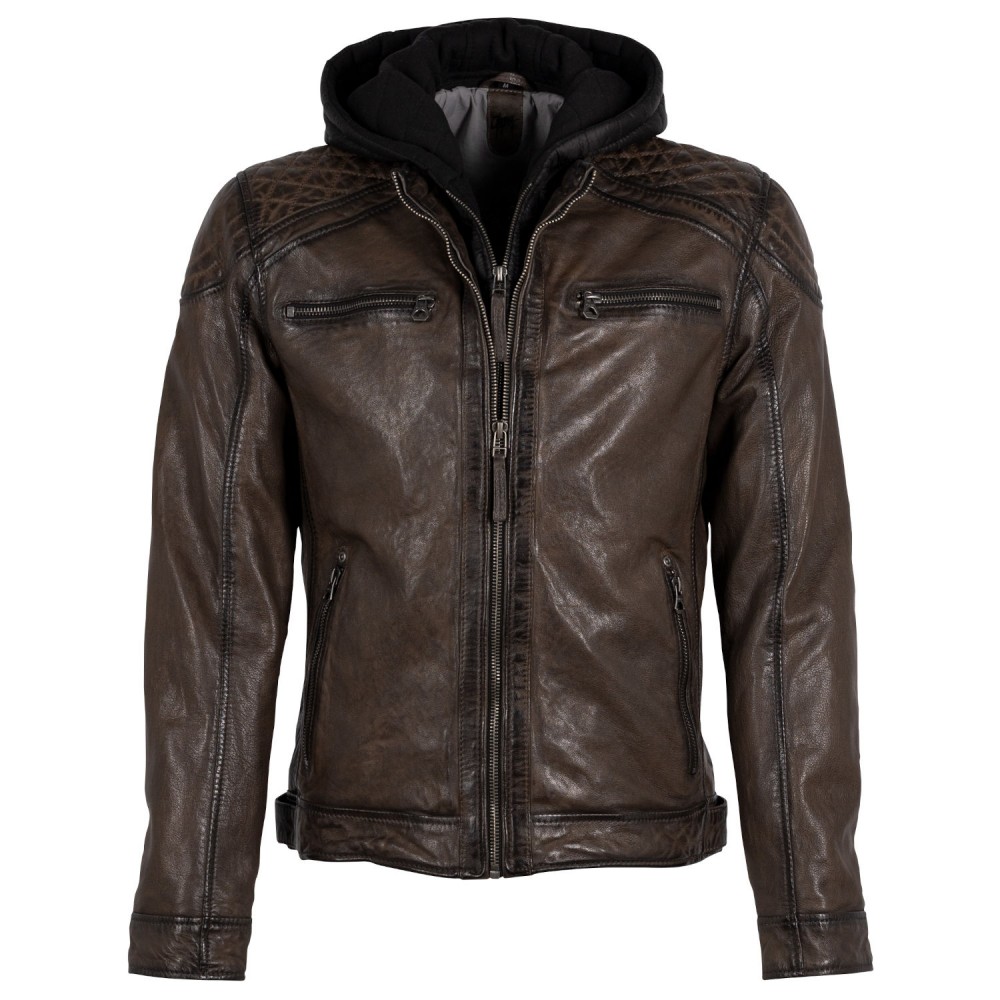 Geaca de Piele Barbati Gipsy Maro GMRao Geaca de Piele Barbati Gipsy Maro GMRao - readytowear.ro