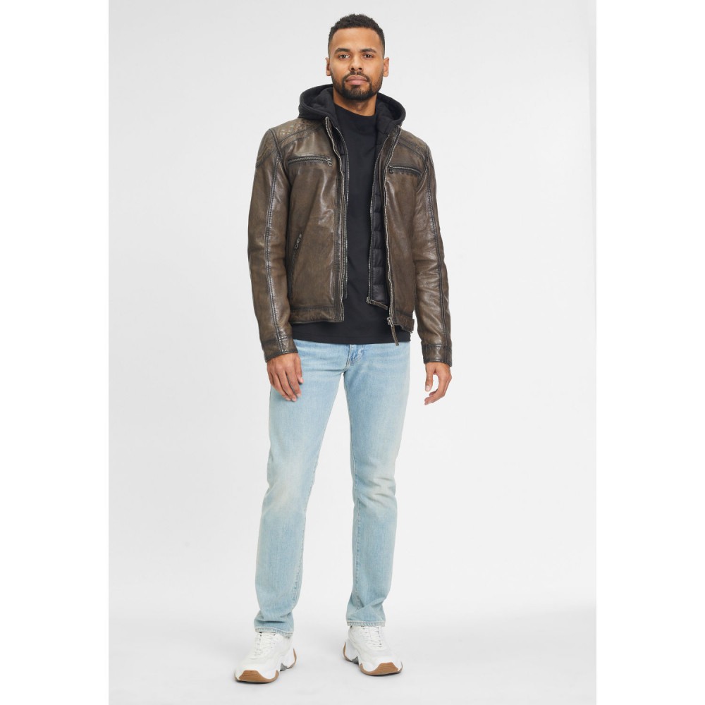 Geaca de Piele Barbati Gipsy Maro GMRao Geaca de Piele Barbati Gipsy Maro GMRao - readytowear.ro