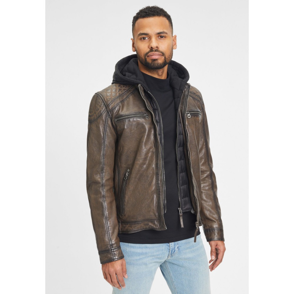 Geaca de Piele Barbati Gipsy Maro GMRao Geaca de Piele Barbati Gipsy Maro GMRao - readytowear.ro