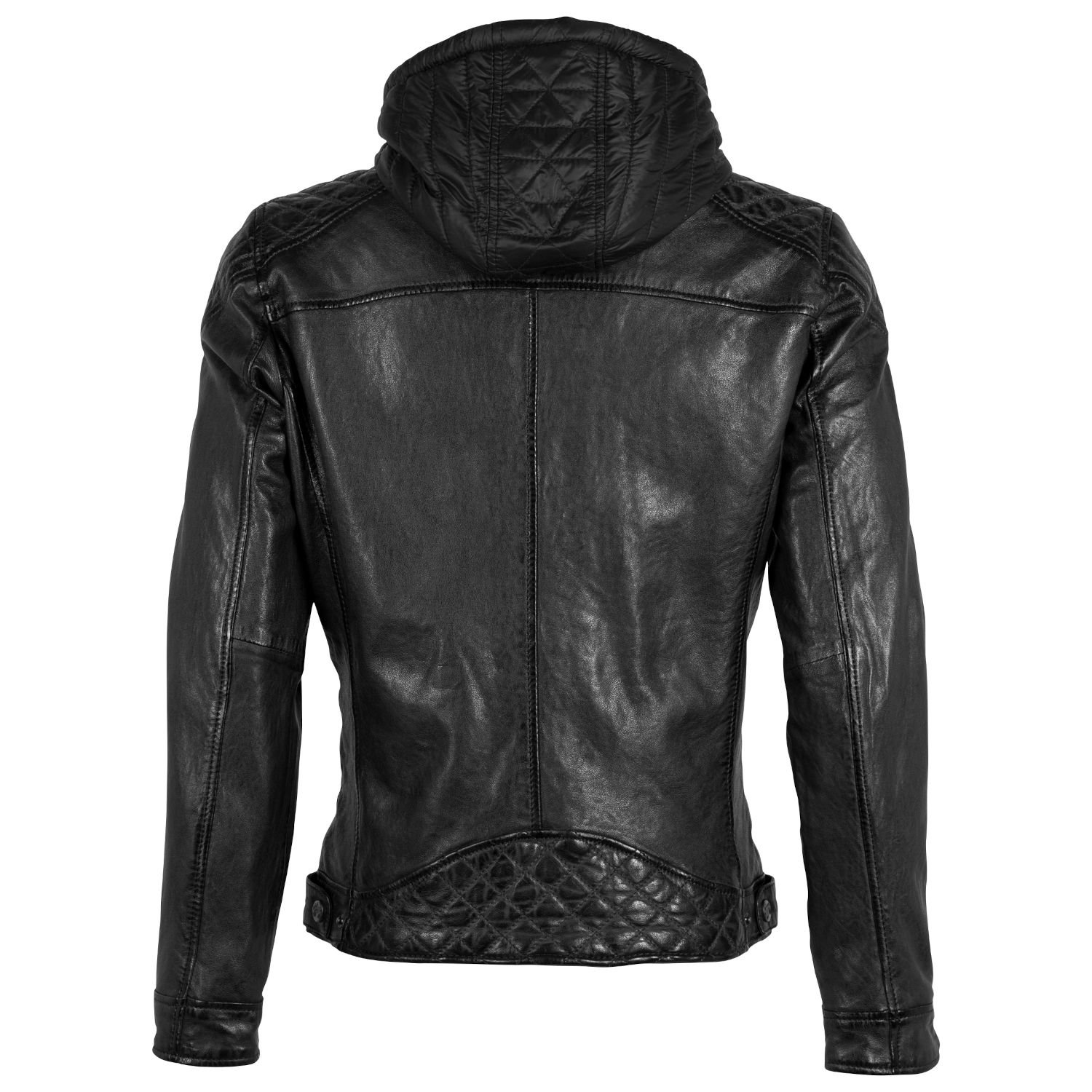 Geaca de Piele Barbati Gipsy Neagra GMRao LVV – IMBRACAMINTE