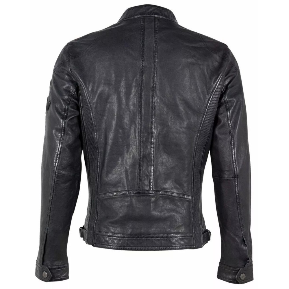Geaca de Piele Barbati Gipsy Bleumarin/Rosu GMRaysam Geaca de Piele Barbati Gipsy Bleumarin/Rosu GMRaysam - readytowear.ro