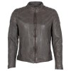 Geaca de Piele Barbati Gipsy Gri GMRemko – Black Friday