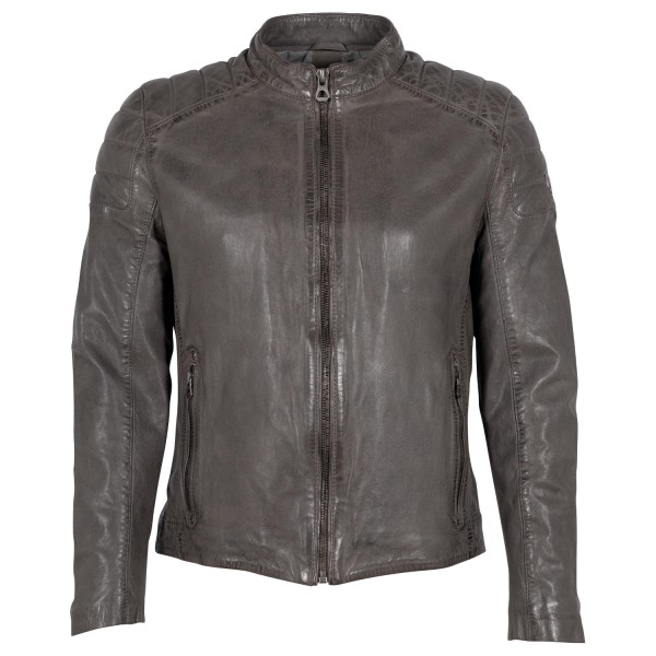 Geaca de Piele Barbati Gipsy Gri GMRemko – Black Friday — fotografia 3