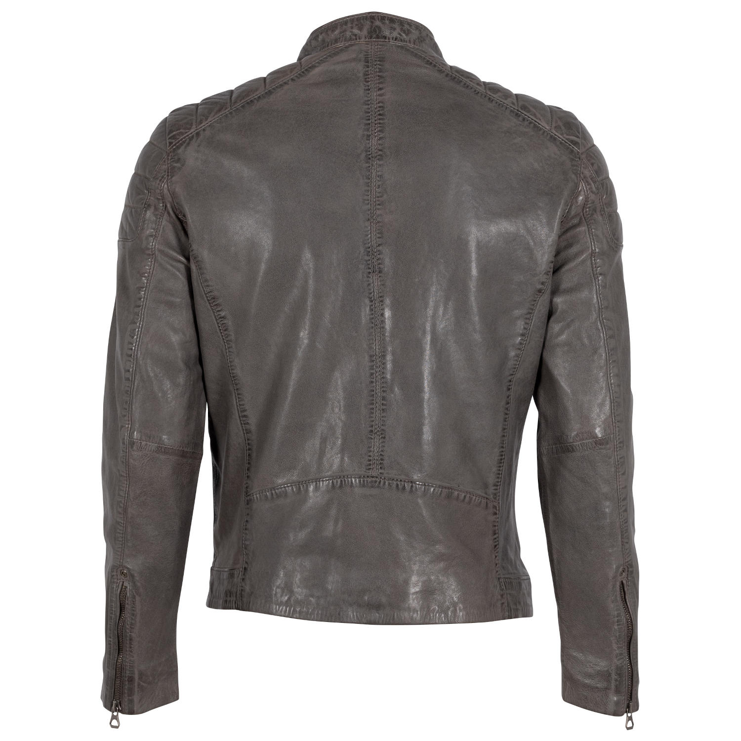 Geaca de Piele Barbati Gipsy Gri GMRemko – Black Friday