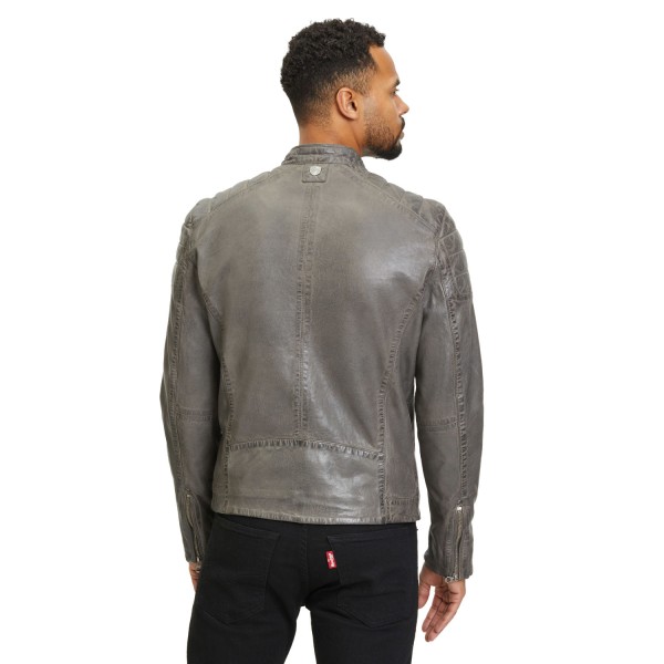 Geaca de Piele Barbati Gipsy Gri GMRemko