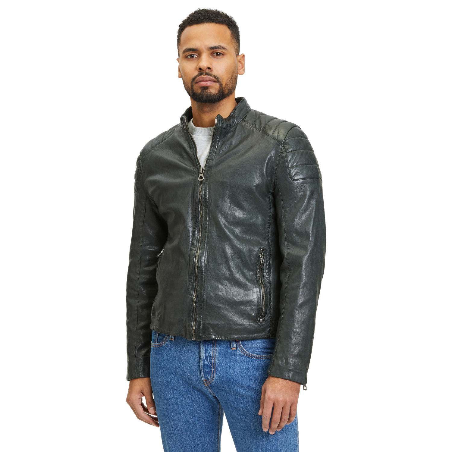 Geaca de Piele Barbati Gipsy Olive Inchis GMRemko LRACV – Black Friday Geaca de Piele Barbati Gipsy Olive Inchis GMRemko LRACV – Black Friday