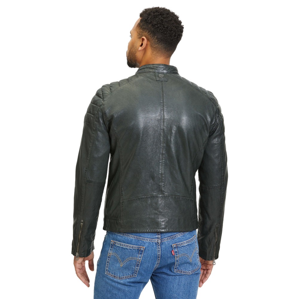 Geaca de Piele Barbati Gipsy Olive Inchis GMRemko Geaca de Piele Barbati Gipsy Olive Inchis GMRemko - readytowear.ro