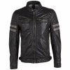 Geaca de Piele Barbati Gipsy Neagra GMRemsi SF LASHV - readytowear.ro