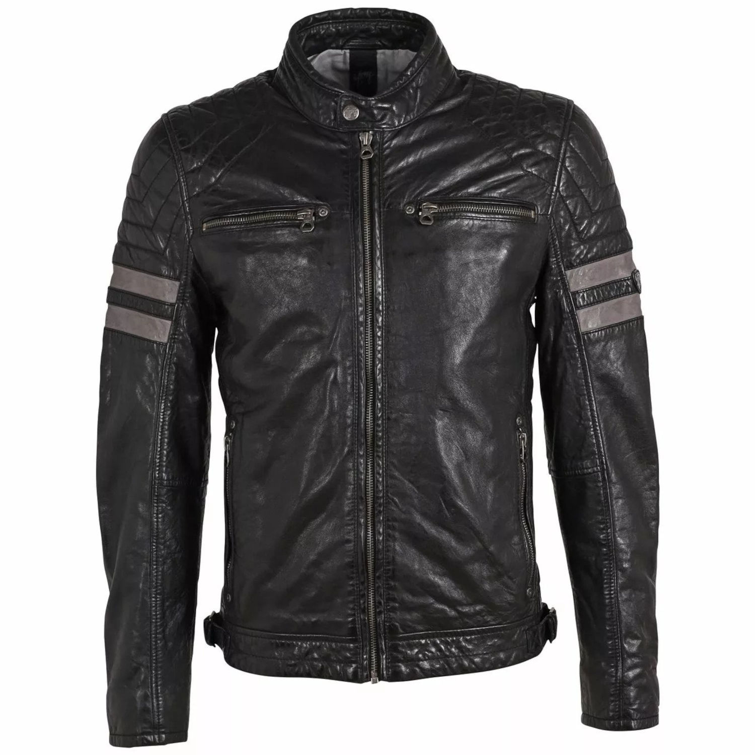 Geaca de Piele Barbati Gipsy Neagra GMRemsi SF LASHV – Black Friday