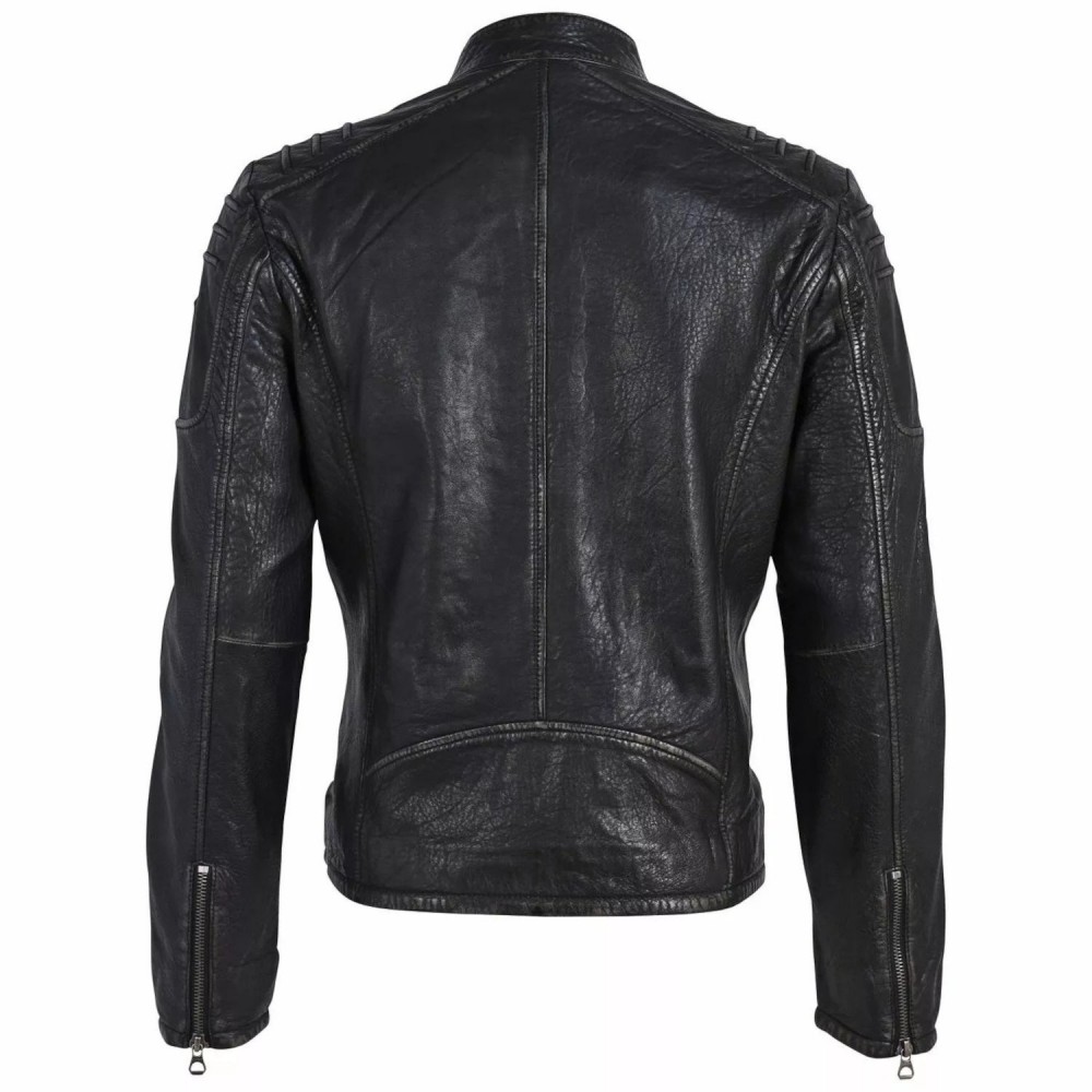 Geaca de Piele Barbati Gipsy Negru Antic GMRosko Geaca de Piele Barbati Gipsy Negru Antic GMRosko - readytowear.ro