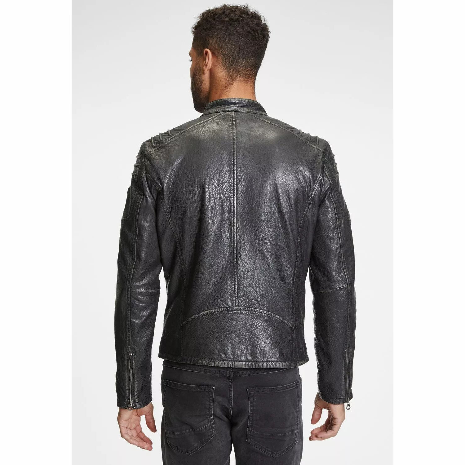 Geaca de Piele Barbati Gipsy Negru Antic GMRosko – Black Friday Geaca de Piele Barbati Gipsy Negru Antic GMRosko – Black Friday