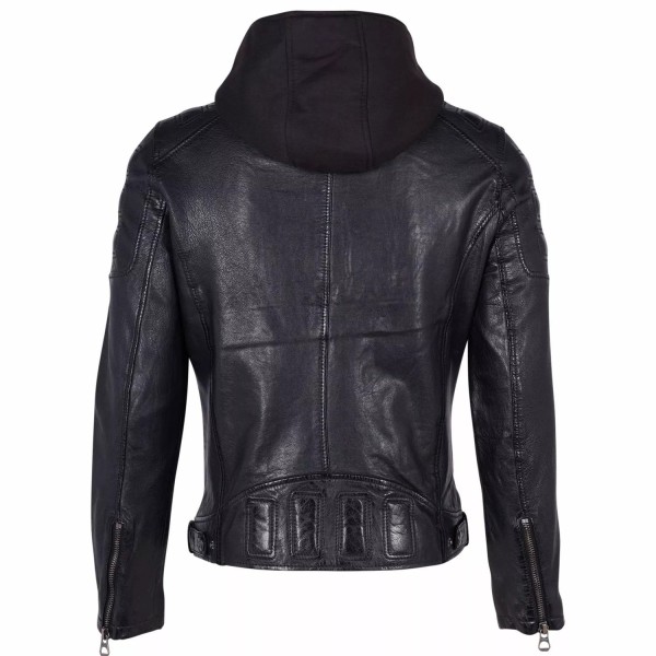 Geaca de Piele Barbati Gipsy Neagra GMRyan LVW – IMBRACAMINTE — fotografia 2