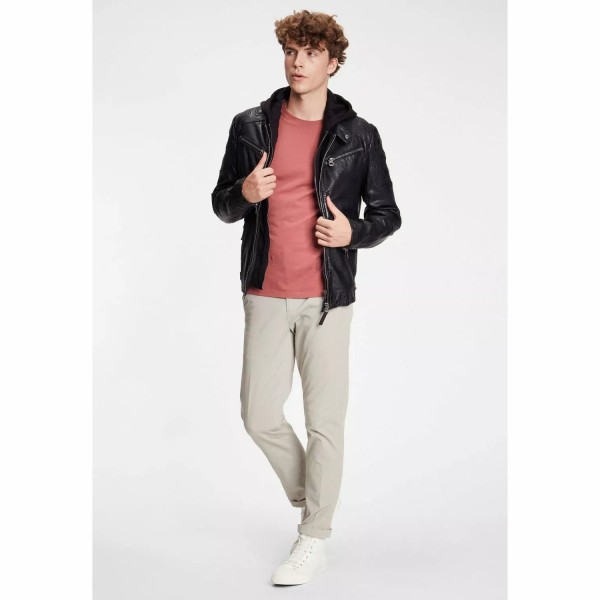 Geaca de Piele Barbati Gipsy Neagra GMRyan LVW – IMBRACAMINTE — fotografia 3