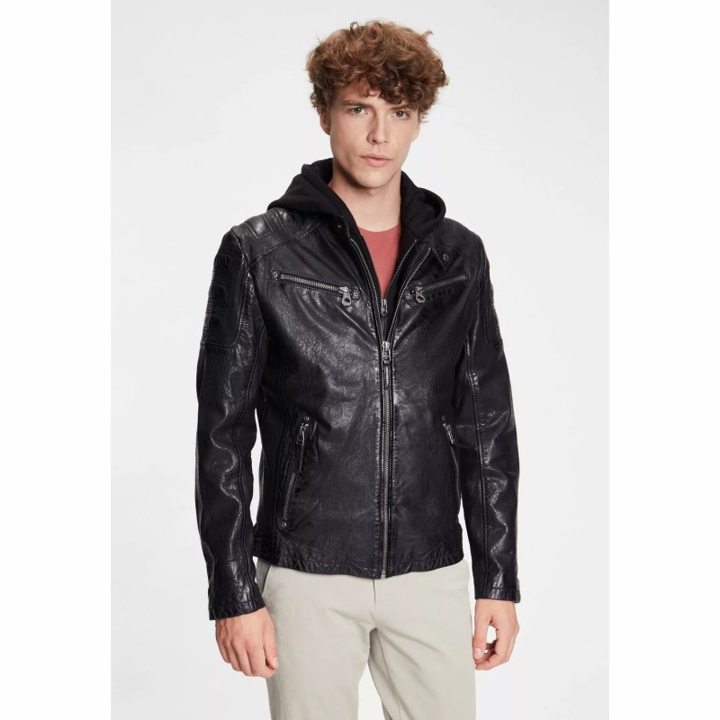 Geaca de Piele Barbati Gipsy Neagra GMRyan LVW – IMBRACAMINTE